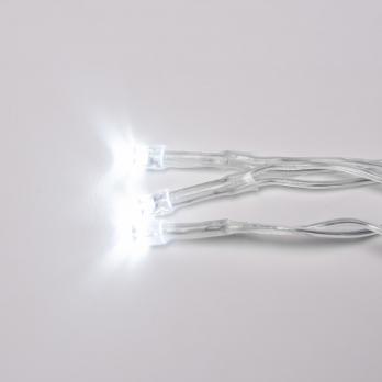 ULD-B25006-440-TTK WHITE IP44 Бахрома светодиодная с эффектом мерцания. 25м. Соединяемая. 440 светодиодов. Белый свет. Провод прозрачный. ТМ Uniel