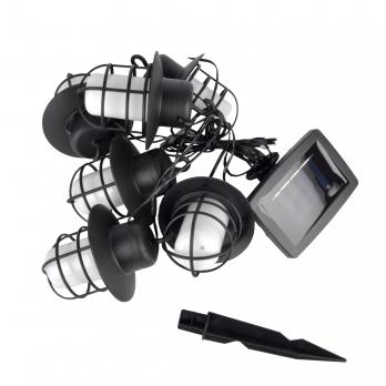 USL-S-121-PT2500 LANTERNS Садовая гирлянда на солнечной батарее Фонарики. 60 светодиодов. Эффект пламени. 1xАА Ni-Mh аккумулятор в-к. IP44. TM Uniel