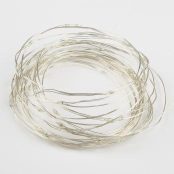 ULD-S0200-020-SСB-2AA WHITE IP20 DEW Гирлянда светодиодная Роса на батарейках 2AA не в-к. 2м. 20 светодиодов. Белый свет. Провод медный. TM Uniel