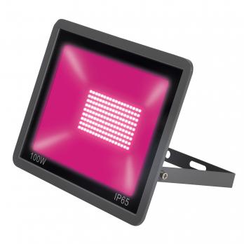 ULF-P42-100W-SPBR IP65 180-260V BLACK Прожектор для растений светодиодный. Спектр для рассады и досвечивания в период роста. Цвет черный. TM Uniel