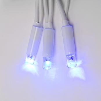 ULD-S1000-120-TWK BLUE IP67 Гирлянда светодиодная с эффектом мерцания. 10м. Соединяемая. 120 светодиодов. Синий свет. Провод белый. TM Uniel.