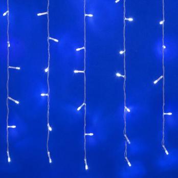 ULD-C1515-100-DTA WHITE IP20 Занавес светодиодный. 1.5х1.5м. 100 светодиодов. Белый свет. Провод прозрачный. TM Uniel