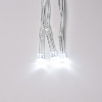 ULD-C1515-100-DTA WHITE IP20 Занавес светодиодный. 1.5х1.5м. 100 светодиодов. Белый свет. Провод прозрачный. TM Uniel