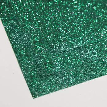 VR-FE4 40T15-S60X70-HPL4H059 Glitter Smeraldo-Изумруд Фоамиран глиттерный. толщина 1.5мм. лист 60x70см. в пачке из 10 листов. TM Volpe Rosa