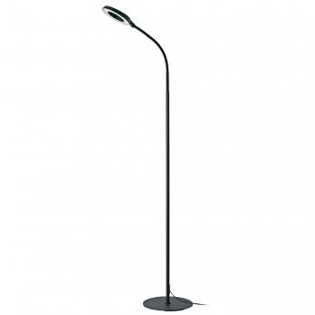 ULM-T610 7W-4500K-DIM BLACK Торшер напольный светодиодный. 7W. с регулировкой наклона. Сенсорный выключатель. Диммер. Черный. ТМ Uniel