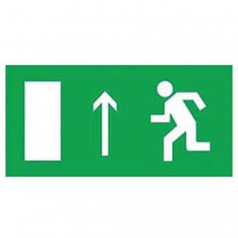 UFS-ULW-K25 ВЫХОД ВПЕРЕД-ВВЕРХ Наклейка самоклеющаяся на светильник. 180х90мм. Цвет зеленый. ТМ Uniel