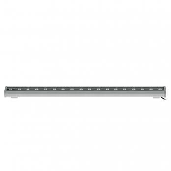 ULF-L52-18W-2700K-L100 220V IP65 SILVER Прожектор светодиодный линейный. 1000мм. Теплый белый свет 2700К. 2500Лм. Алюминий. TM Uniel