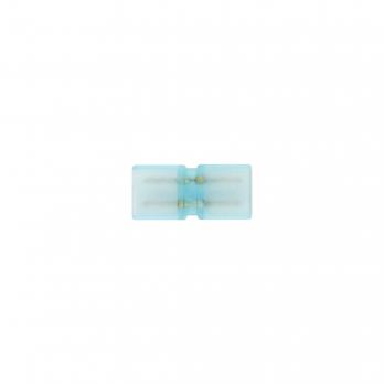 UTC-K-12-A67-NNN CLEAR 005 POLYBAG Соединитель контактный прямой для светодиодных лент 220В 3528. 2 контакта. цвет прозрачный. 5 штук в пакете