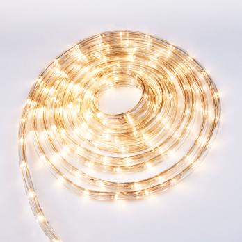 ULD-D50 8M-С08 IP44 WARM WHITE Гирлянда светодиодная Дюралайт. 8м. С контроллером. Теплый белый свет. Провод прозрачный. ТМ Uniel