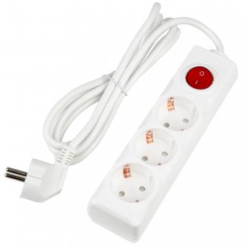 S-GCU3-2B WHITE Удлинитель серии Ultra. шнур 2м.. 3 гнезда. 16A. с-з. Белый. TM Uniel