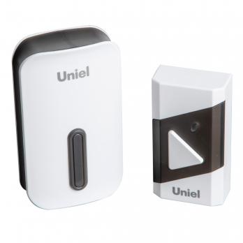 UDB-095W-R1T1-38S-BL-WH Звонок электронный. 220В. Радиус действия 150 м. Черный с белым. ТМ Uniel