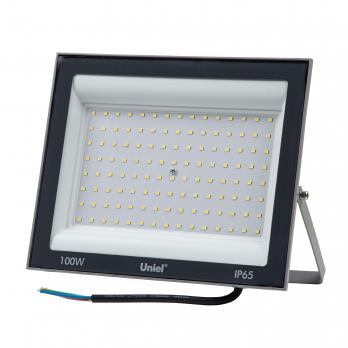 ULF-F23-100W-6500K IP65 160-240V GREY Прожектор светодиодный. Дневной свет 6500K. Корпус серый. TM Uniel