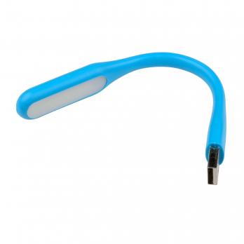 TLD-541 Blue Светильник-фонарь переносной Uniel. прорезиненный корпус. 6 LED. питание от USB-порта. Упаковка-картон. цвет-синий.