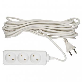 S-CD3-7 Удлинитель Uniel серии Стандарт. б-з. 3 гн.. шнур 7 м