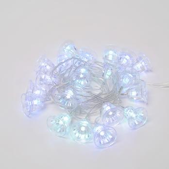 ULD-S0280-020-DTA RGB IP20 BELLS Гирлянда светодиодная Колокольчики с контроллером. 20 светодиодов. 2.8 м. RGB. IP20. провод прозрачный.