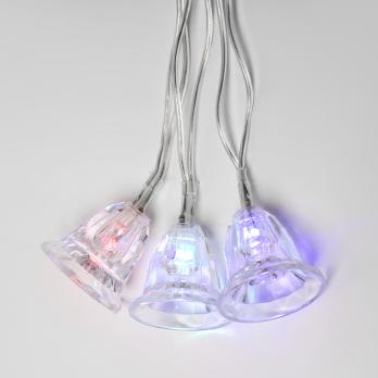 ULD-S0280-020-DTA RGB IP20 BELLS Гирлянда светодиодная Колокольчики с контроллером. 20 светодиодов. 2.8 м. RGB. IP20. провод прозрачный.