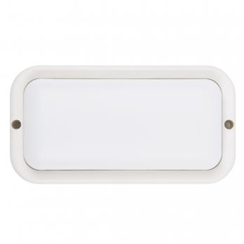 ULW-Q228 12W-4000K IP65 WHITE Светильник светодиодный влагозащищенный. Прямоугольник. Белый свет 4000K. 160×85×35мм. Корпус белый. ТМ Volpe