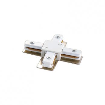 UBX-Q121 K41 WHITE 1 POLYBAG Соединитель для шинопроводов Х-образный. Цвет белый. Упаковка полиэтиленовый пакет.
