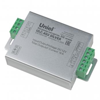 ULC-A02 SILVER Контроллер-повторитель RGB сигнала. для светодиодных лент. 6Ах3канала. 216Вт12В-432Вт24В. TM Uniel
