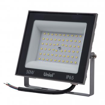ULF-F23-50W-6500K IP65 160-240V GREY Прожектор светодиодный. Дневной свет 6500K. Корпус серый. TM Uniel