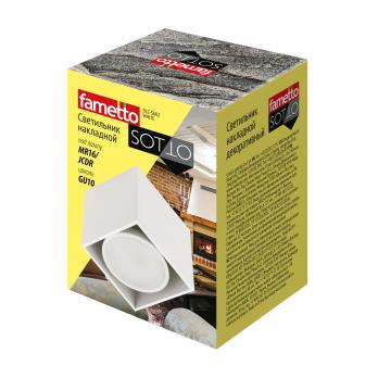 DLC-S602 GU10 WHITE Светильник декоративный накладной. серия Sotto. Без лампы. цоколь GU10. Металл. Белый. TM Fametto