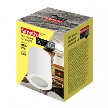 DLC-S606 GU10 IP44 WHITE Светильник декоративный накладной. серия Sotto. Без лампы. цоколь GU10. Металл. Белый. TM Fametto