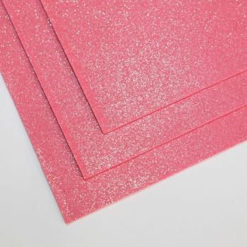 VR-FE4 40T13-S60X70-HPL4EIG017 Shimmer Soufflé alla fragola-Клубничное суфле Фоамиран мерцающий. толщина 1.5мм. лист 60x70см. в пачке из 10 листов. TM Volpe Rosa