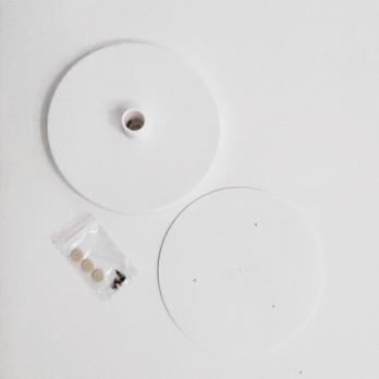 UFP-T60N WHITE Подставка D150мм для изготовления настольного светильника. под трубу D16мм. Белый. ТМ Uniel