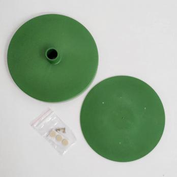 UFP-T60N GREEN Подставка D150мм для изготовления настольного светильника. под трубу D16мм. Зеленый. ТМ Uniel