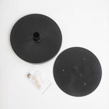 UFP-T60N BLACK Подставка D150мм для изготовления настольного светильника. под трубу D16мм. Черный. ТМ Uniel