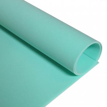 VR-PE7 20T20-S50X50-PWF002 SOFT Turchese-Бирюзовый Фоамиран зефирный. толщина 2мм. лист 50х50см. в пачке из 10 листов. TM Volpe Rosa