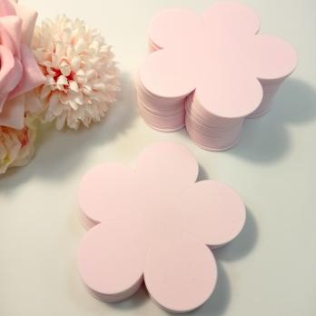 VR-FE7 42T10-S50X50-PWF017 VELOUR CUT703 Rosa pastello-Пастельно-розовый Фоамиран. толщина 1мм. Вырубка Пятилистник. 9х9см. TM Volpe Rosa