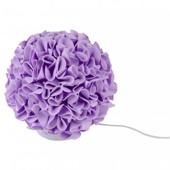 ULW-R07 T-3000K-150C-A Гортензия Белый-Сиреневый Светильник светодиодный со сменной лампойв-к. E27. теплый белый свет 3000K. Плафон D150мм. прозрачный. Белое основание. TM Uniel